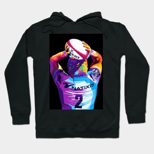 Rugby Union Player Pop Art Hoodie